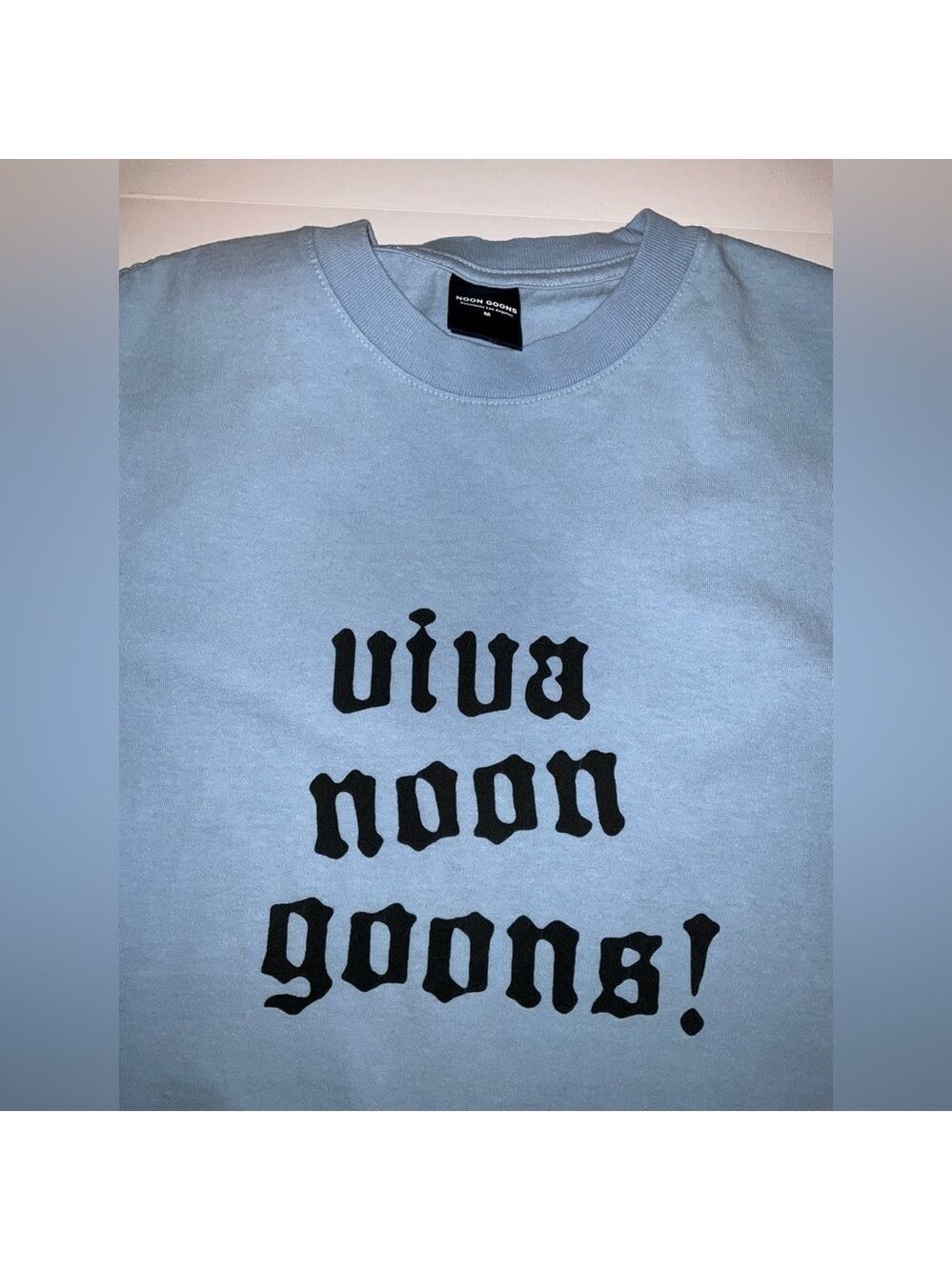 Noon goons downtown Los Angeles - Viva Noon Goons -size medium- NWOT - lt. blue